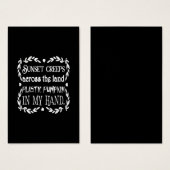 sunset creeps across the land plastic pumpkin in m (Front & Back)