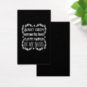 sunset creeps across the land plastic pumpkin in m (Desk)