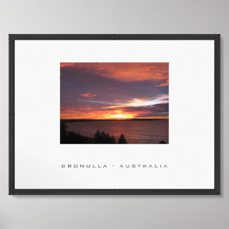 Sunset Cronulla Sydney Australia Travel Framed Art