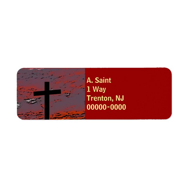 Sunset Cross 2 Label (Front)