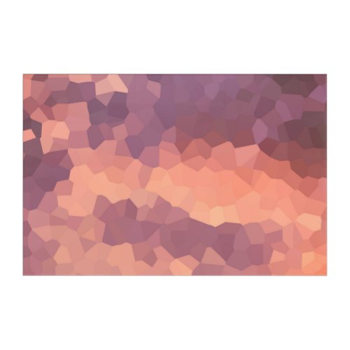 Sunset Crystals Pattern Abstract   Acrylic Print