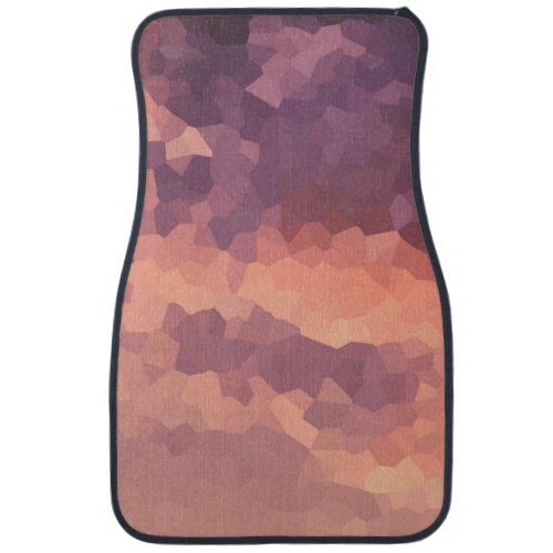 Sunset Crystals Pattern Abstract Art Car Floor Mat