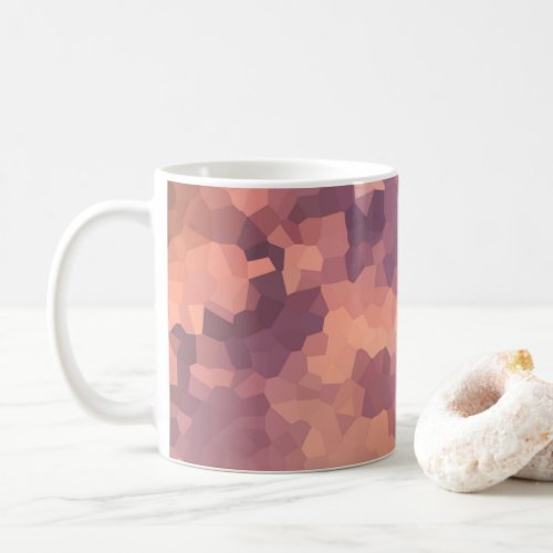 Sunset Crystals Pattern Abstract Art Coffee Mug