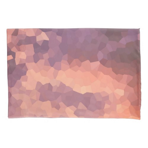 Sunset Crystals Pattern Abstract Art Pillow Case