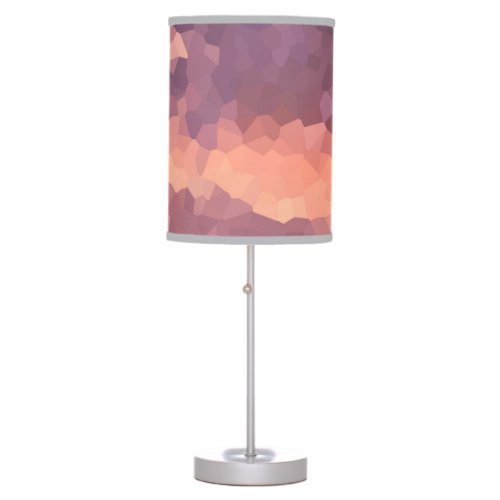 Sunset Crystals Pattern Abstract Art Table Lamp
