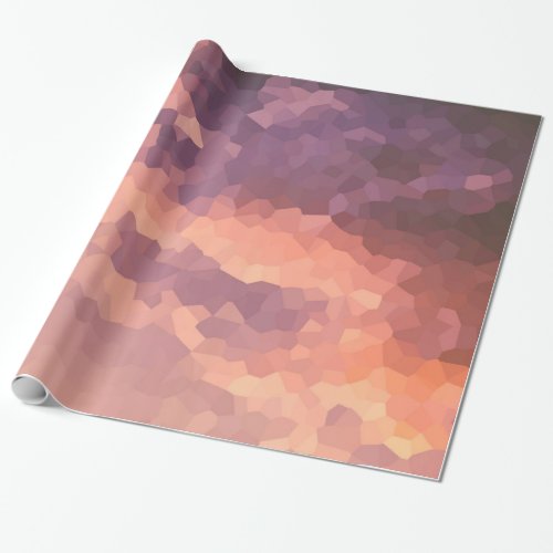 Sunset Crystals Pattern Abstract Art Wrapping Paper