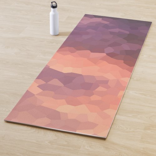 Sunset Crystals Pattern Abstract Art Yoga Mat