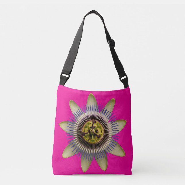 Sunset Curve Abstract Accent MugTote Crossbody Bag (Front)