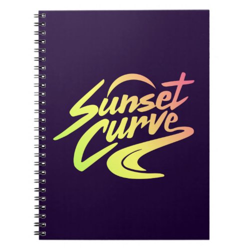 Sunset Curve Gradient Logo Notebook