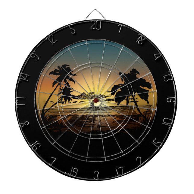 Sunset Dart Board (Front)