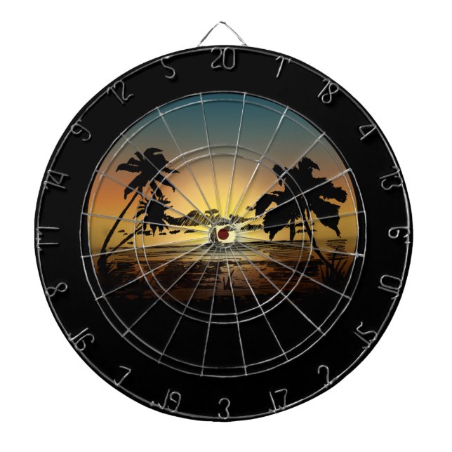 Sunset Dart Board (Front)