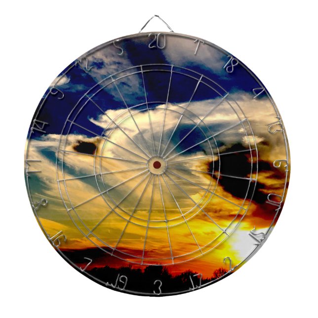 Sunset  dart board (Front)