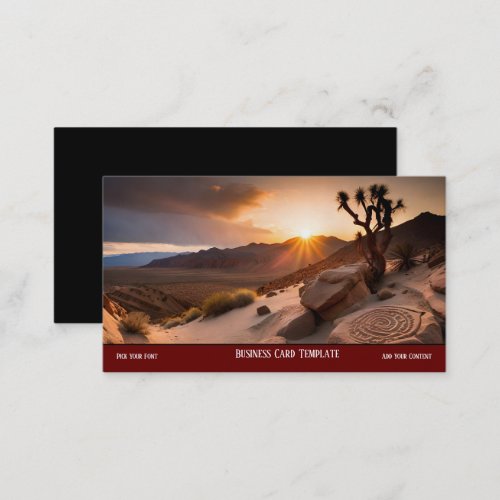 Sunset Desert Business Card