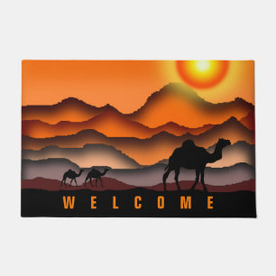 Sunset Desert Camel Doormat