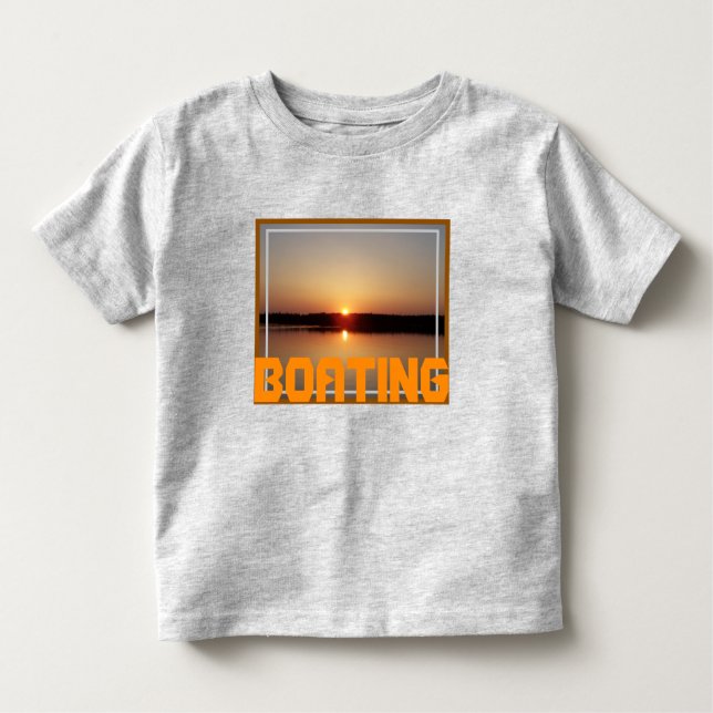 Sunset design with orange toddler t-shirt (Front)