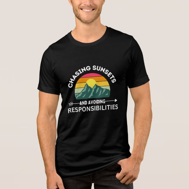 sunset designer t shirt (Front)