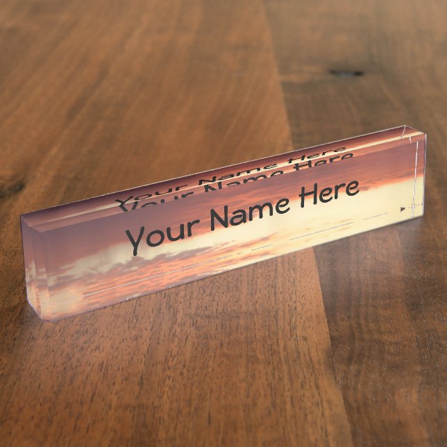 Sunset Desk Nameplate (Side)