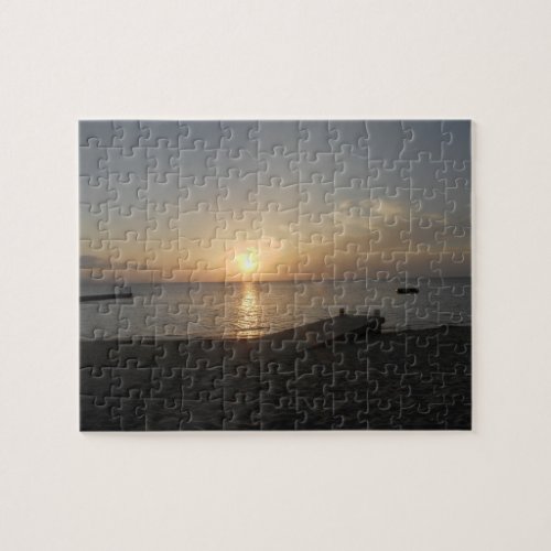 Sunset Doctors Cave Beach Mo Bay Jamaica Puzzle