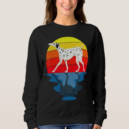 Sunset Dog Dalmatian Sweatshirt