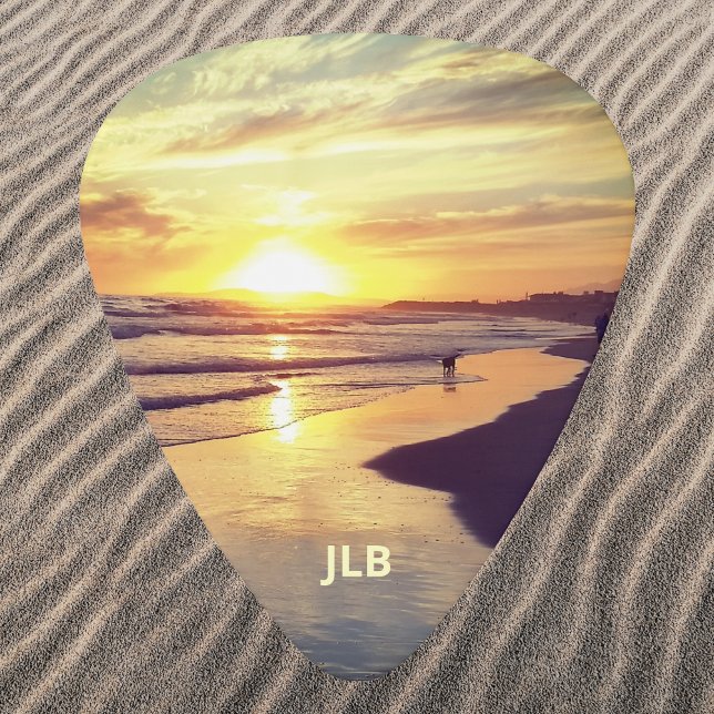 Sunset Dog in Surf Guitar Pick (Creator Uploaded)