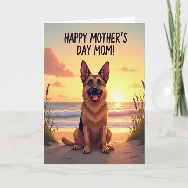 Sunset Dog Pattern Card (Front)