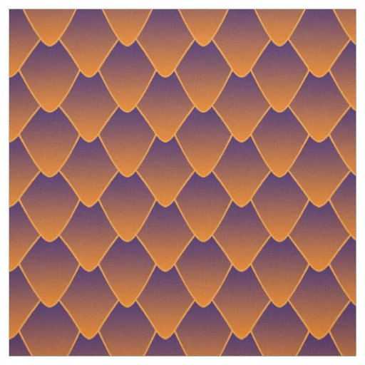 Sunset Dragon Scales Fabric