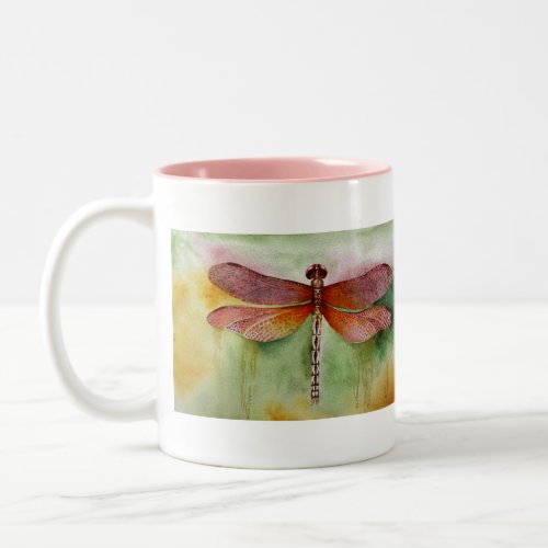 Sunset Dragonfly Two_Tone Coffee Mug