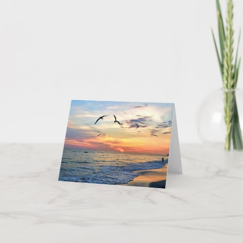 Sunset Dreaming Blank Note Cards Thank You Card