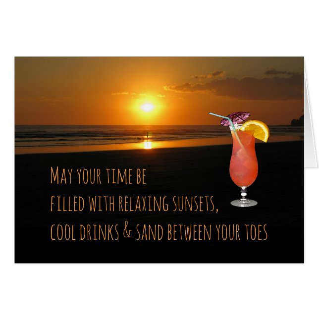 Sunset & Drink Cards (Front Horizontal)