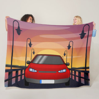 Sunset Drive Fleece Blanket