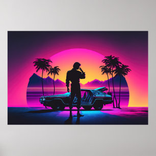Sunset Driver: The Lone Road Warrior Poster