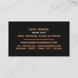 Sunset Drone Silhouette, Drone Pilot Business Card | Zazzle