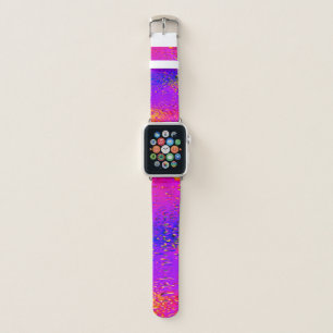 Sunset Droplets Purple Blue Pink Apple Watch Band