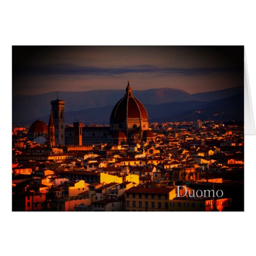 Sunset Duomo Piazzale Michelangelo Florence Italy