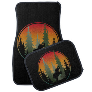 Sunset Elephant Nature Scenery Car Floor Mat