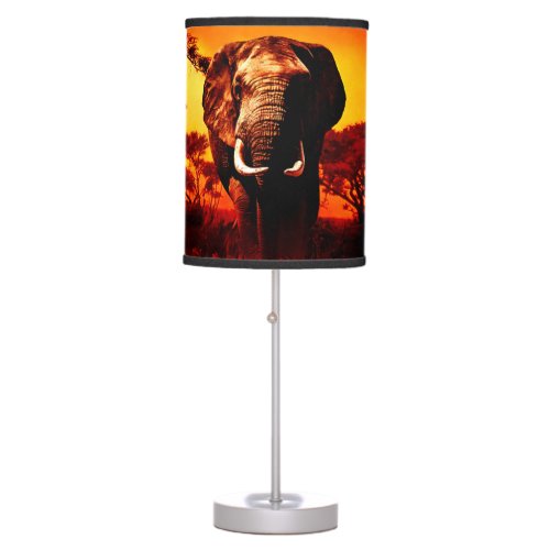 Sunset Elephant Table Lamp
