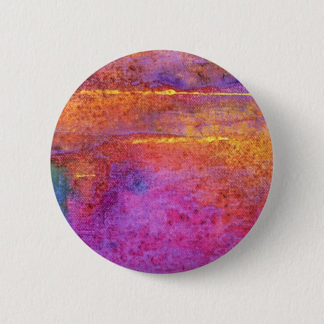Sunset Emotion, dreamy, mauve, lilac abstract Button (Front)