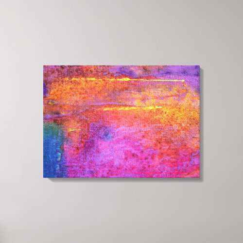 Sunset Emotions in lilac mauve and orange Canvas Print