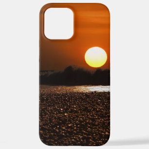 Sunset-evening-sky-beach-background iPhone 12 Pro Max Case