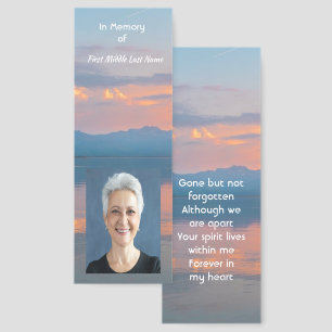 Sunset Evening Sky Dusk Memorial Pocket Keepsake Bookmarks