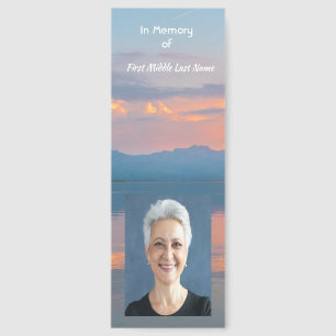 Sunset Evening Sky Dusk Memorial Pocket Keepsake Bookmarks