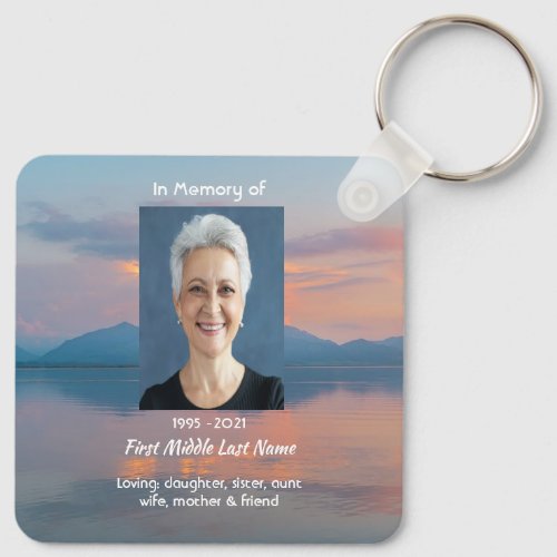 Sunset Evening Sky Dusk Memorial Pocket Keepsake