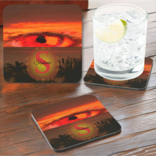 Sunset Eye 2106 Beverage Coaster