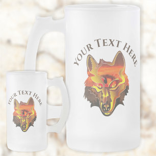 Sunset Eye of The Wolf 2106 Frosted Glass Beer Mug