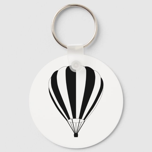 sunset fade hot air balloon keychain (Front)