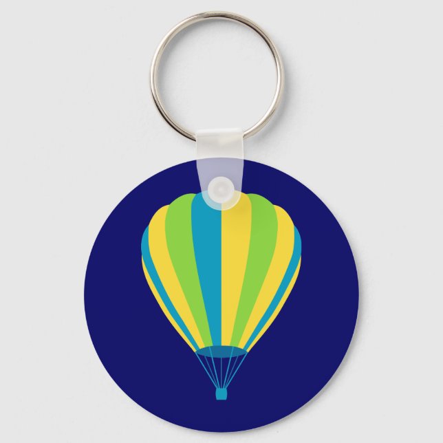 sunset fade hot air balloon keychain (Front)