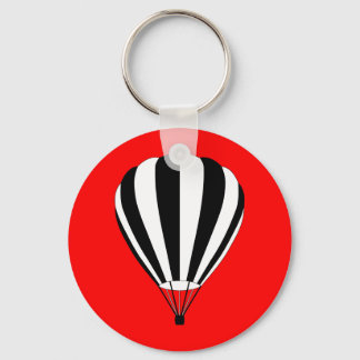 sunset fade hot air balloon keychain