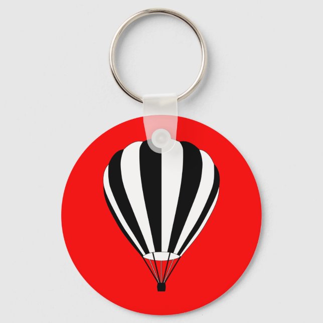 sunset fade hot air balloon keychain (Front)