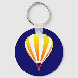 sunset fade hot air balloon keychain