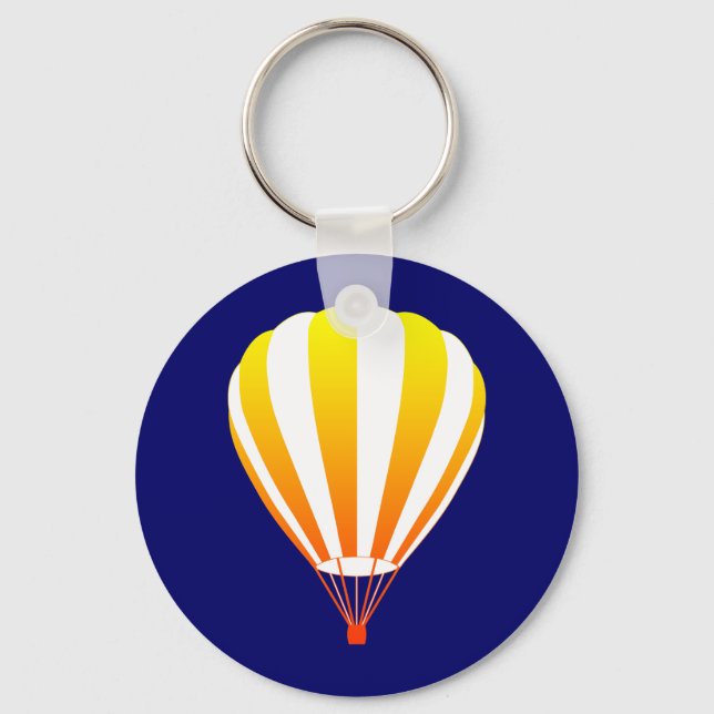 sunset fade hot air balloon keychain (Front)